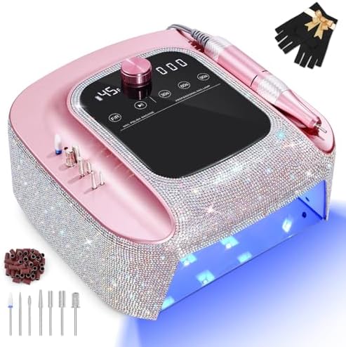 HNHFTT 2-in-1 rechargeable nail lamp and drill kit front view