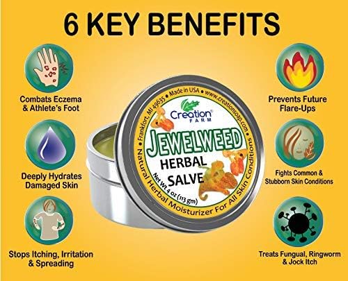 Creation Pharm Jewelweed Balm product seal demonstrating original American import quality