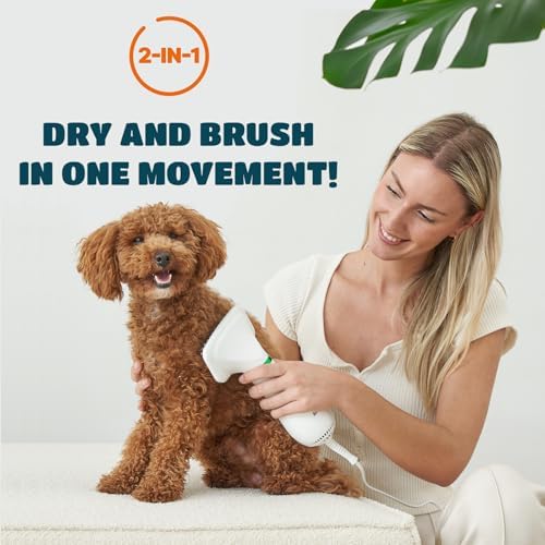 Side profile of Kuubia quiet pet blow dryer for cats and dogs