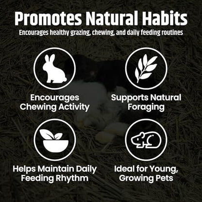 Natural fiber rich forage box for animal digestive health support