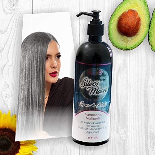 Salt free silver toning treatment formula for eliminating brassy yellow tones in bleached hair.
