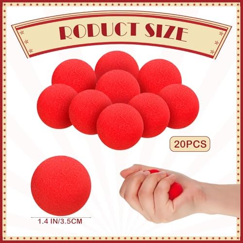 Close up view of soft red sponge magic balls