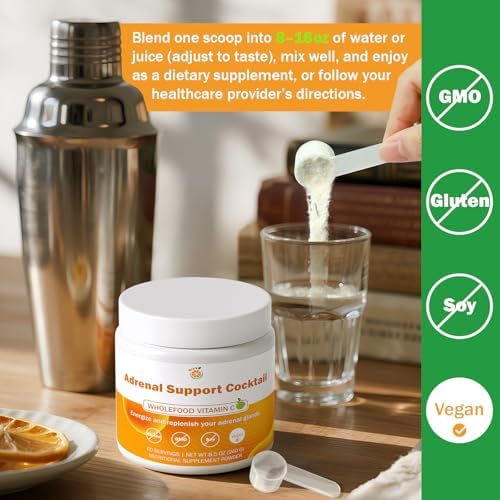Premium USA imported adrenal cocktail powder 8.5 ounce tub for natural stress relief