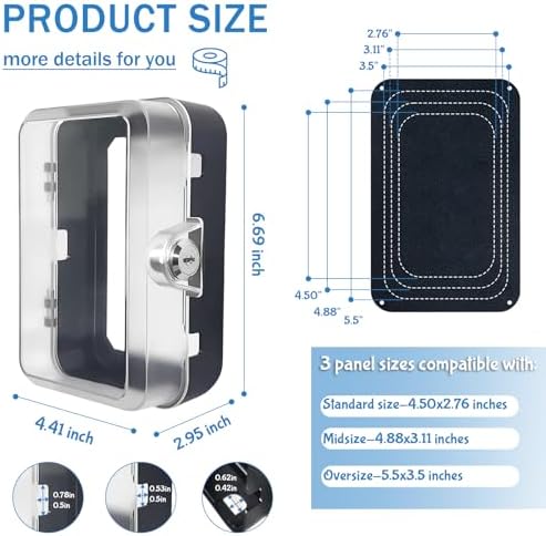 Side view of Pilispark heavy duty outlet guard