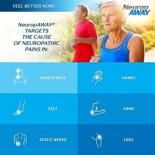 NeuropAWAY nerve health formula bottle back view