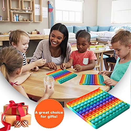 Close up of the high quality BPA free silicone bubbles on the hundred grid manipulative