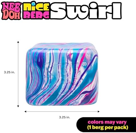 Needoh premium stress ball alternative cube returning to its original square shape after use