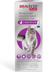 BRAVECTO PLUS Topical Solution for Cats, Flea, Tick & Heartworm, 2 Months Supply, 6.2-13.8 lbs., Blue Box - Image 9
