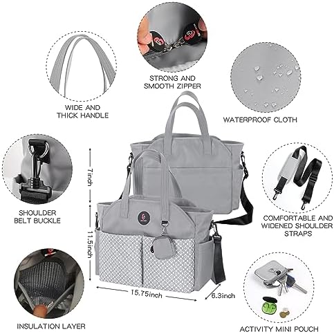 Supromomi travel baby bag shoulder strap detail