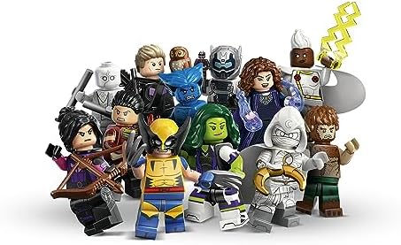 Close-up of the eco-friendly cardboard packaging for the Marvel Series 2 collectible.
