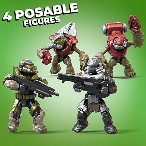 Mega Brands Halo Hijacked Ghost Vehicle packaging detail highlighting the one hundred twenty three pieces
