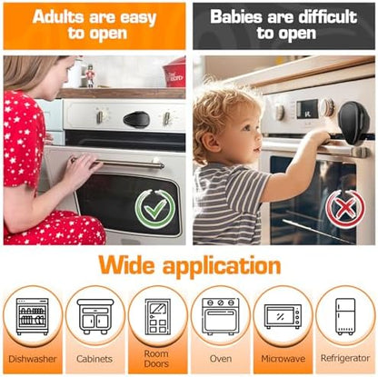 Adhesive child proof cabinet lock for kitchen