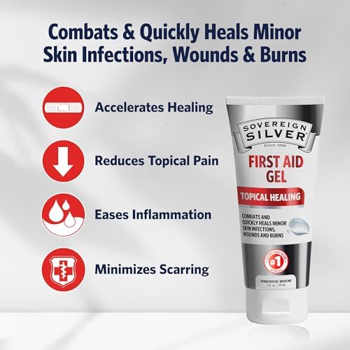 Sovereign Silver Argentum Metallicum topical gel packaging showing clean vegan formula details