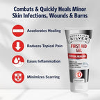 Sovereign Silver Argentum Metallicum topical gel packaging showing clean vegan formula details