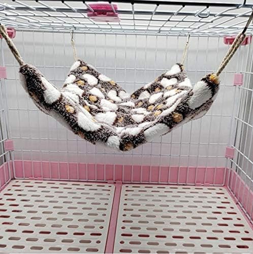Ismarten small animal hanging hammock attached inside pet cage with hooks