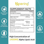 Authentic Naering Liposomal Alpha Lipoic Acid bottle isolated on white background