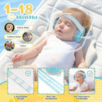 Foldable design of Empireway baby earmuffs for travel