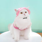 Side view of GDQ pet bucket hat showing adjustable buckle