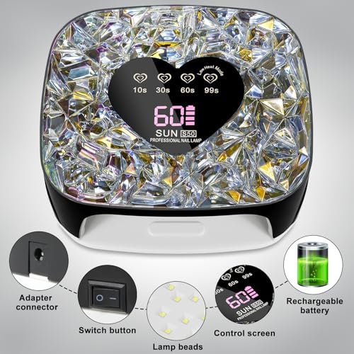 Limegirl gel nail lamp with detachable base removed