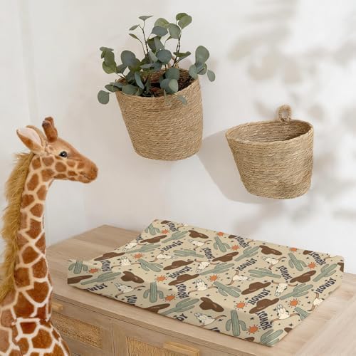 Tewrnvioc cowboy hat and cactus pattern nursery accessory lifestyle
