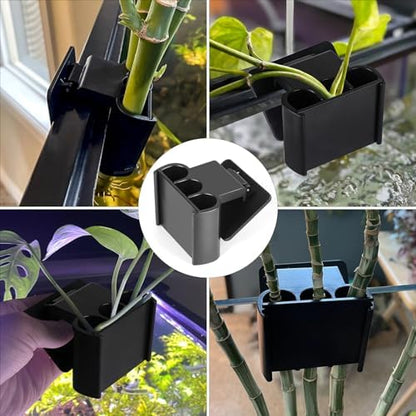 Packaging contents of the 1 pack Ztzfacai black fish tank holder for hydroponic vegetation.