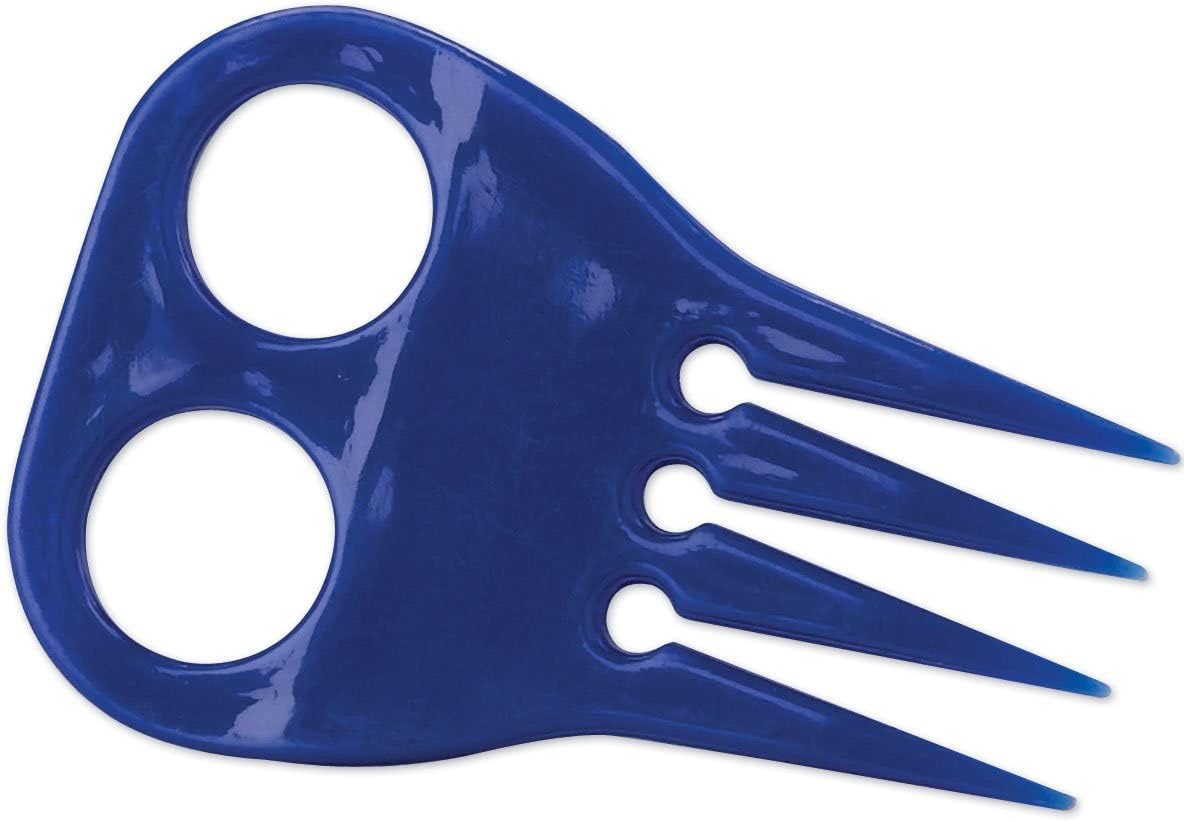 Jeffers horse braiding comb front view plastic grooming tool