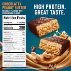 CLIF BUILDERS Protein Bars - Chocolate Peanut Butter Flavor - 20g Plant Based Protein - Gluten Free - Non-GMO - Low Glycemic - No Artificial Sweeteners - Value Pack, 2.4 oz. (12 Count) - Image 3