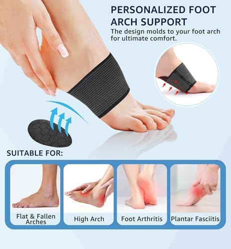 Side profile of the HiRui silicone arch support highlighting the ergonomic gel insert.