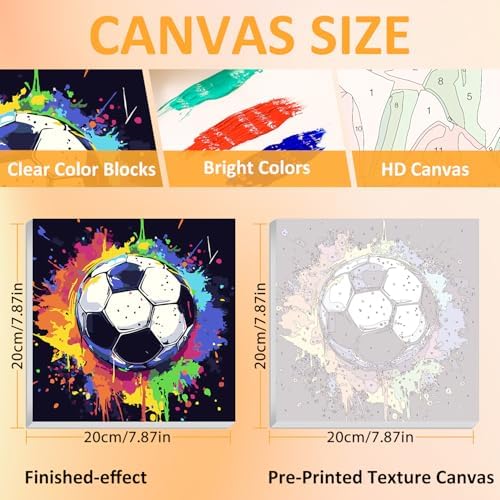 Mandun football digital painting kit showcasing the high definition color canvas.