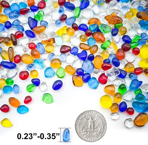 Keedolla sea glass pebbles inside a home aquarium