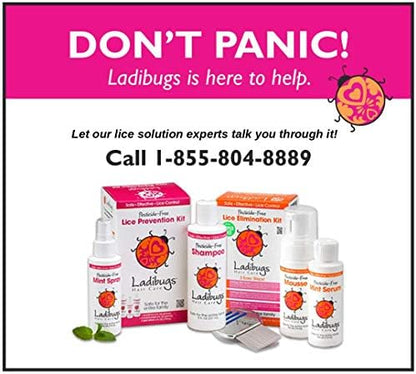 Ladibugs non-toxic enzyme based lice elimination mousse for families