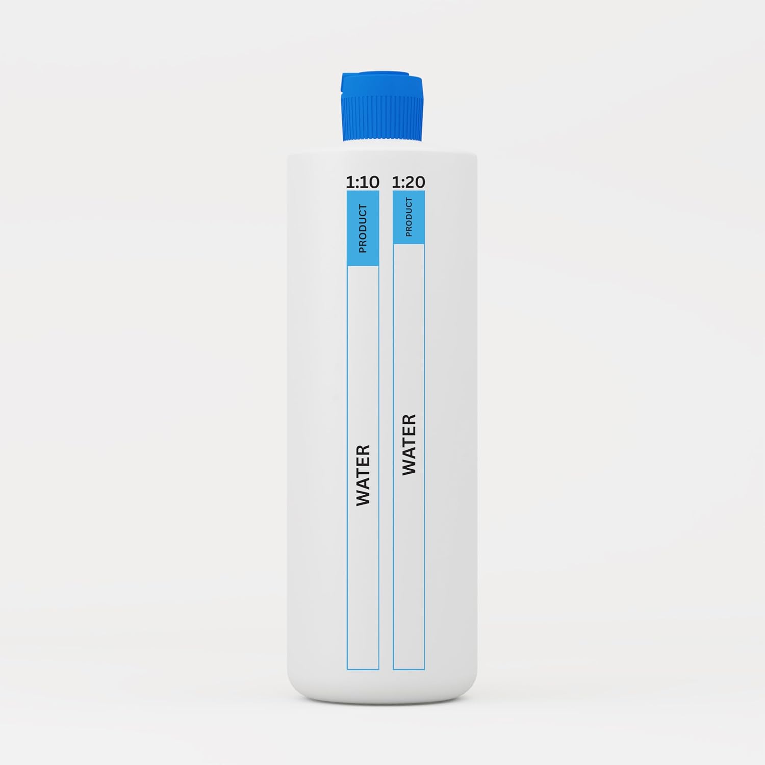 We Love Doodles dilution bottle pack showing instructions to add water first