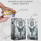 Thick 400GSM beginner learning tarot cards with included physical guidebook