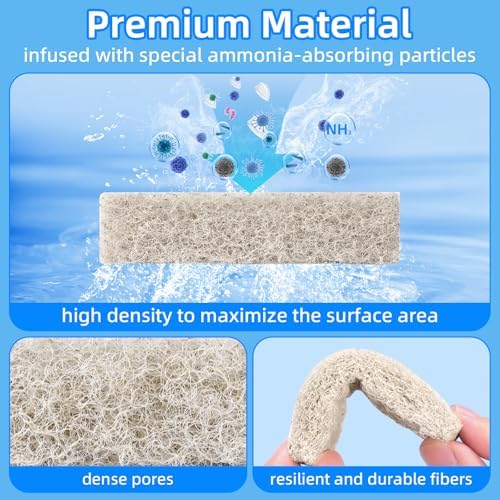 Aquaneat replacement aquarium pads for clear tank water