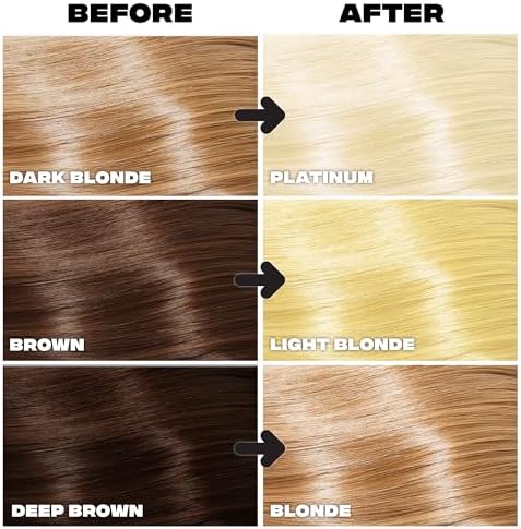 Good Dye Young moisturizing vegan bleach kit unboxed components displaying powder packet and cream developer.
