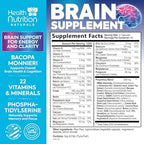 Nature's Peak nootropics supplement bottle back label ingredients