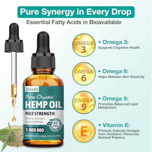 Ziehooge hemp oil dropper bottle 1 fluid ounce