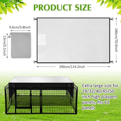 Patelai extra large pet shade cover laid flat as a moisture proof mat.