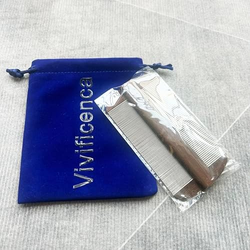 Professional grade metal lice comb for all hair types