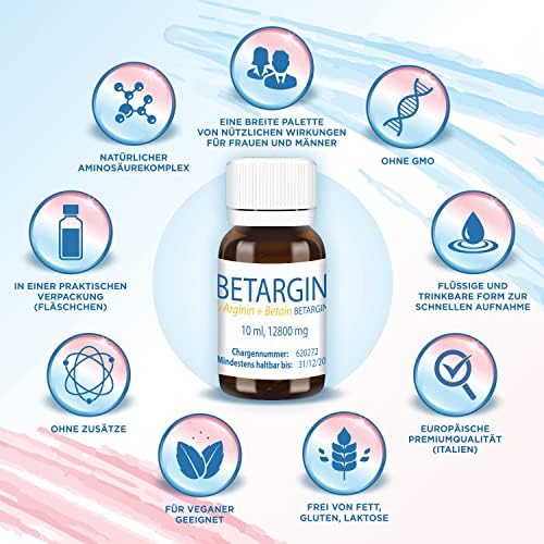 Betargin vegan amino acid liquid supplement full set display