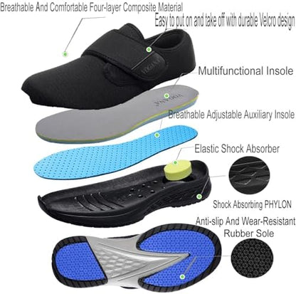 Bottom view of the lightweight shock absorbing EVA sole on Vogana footwear.