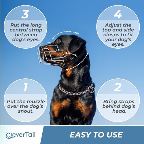 High quality steel wire muzzle for Cane Corso