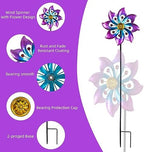 Side profile of Vewogarden outdoor metal flower decor