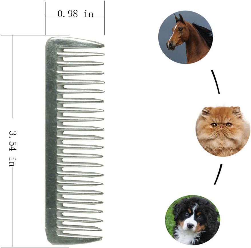 SXYH mini pocket horse mane and tail combs in a set of three.