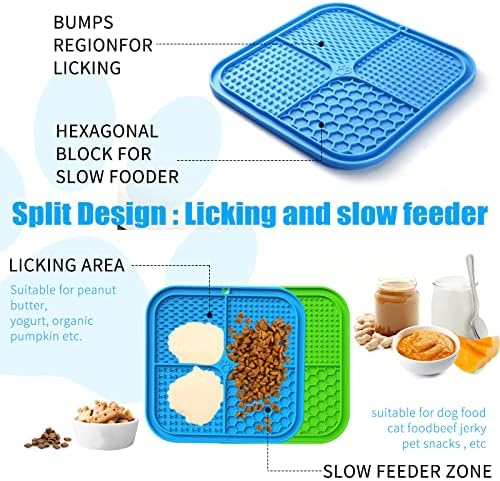 Honomastry dog lick mat with spatula and cleaning brush