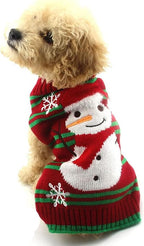 NACOCO Dog Snow Sweater - Snowman Holiday Pet Clothes for Small Dogs and Cats - Christmas Xmas New Year (Snowman, M) - Image 14