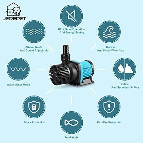 Jerepet aquarium pump set up for inline external installation