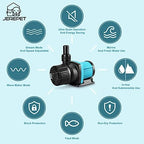Jerepet aquarium pump set up for inline external installation