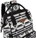 Montana West Wrangler diaper bag backpack side profile displaying bottle pockets