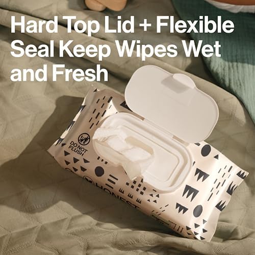 The Honest Company baby wipes plant based label detail